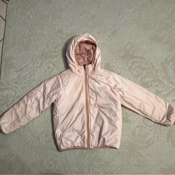 The North Face Infant Reversible Perrito Jacket 5T Pink Clay Confetti - Picture 2 of 12
